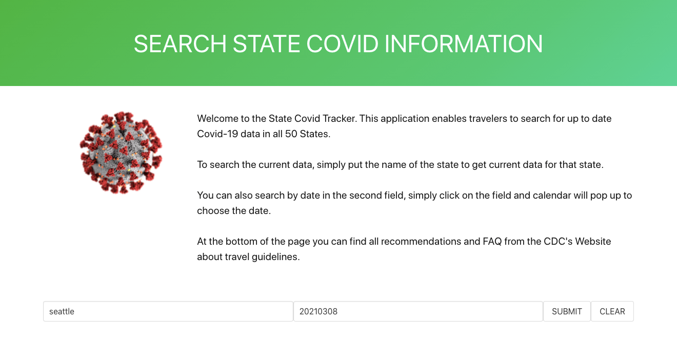 project covid tracker